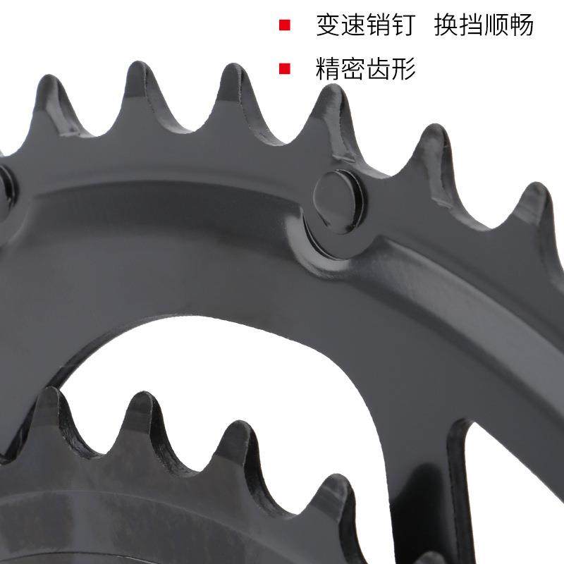 JIANKUN公路牙盘折叠车齿盘39/53t双盘铝合金牙盘22速 20S牙盘 - 图1