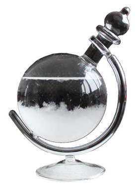 风暴瓶地球天气预报瓶新款造型家居摆件玻璃商人节促销礼品