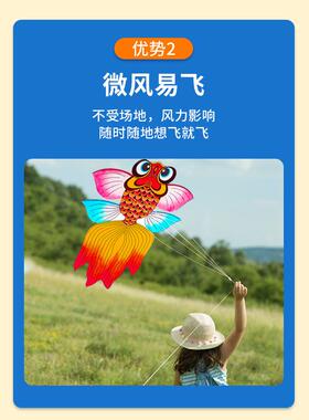 手工竹子传统空白风筝diy创意绘画涂鸦儿童手绘教学风筝微风易飞