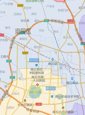 商丘市地图1.15m折叠家用高清办公室会议室书房新款墙贴装饰画