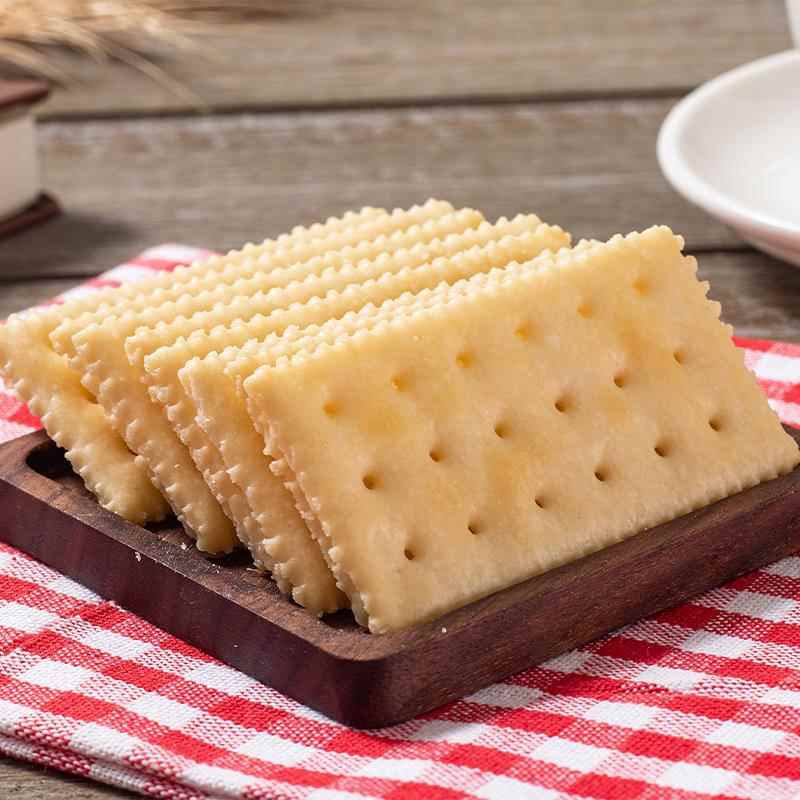 Peppito海盐味苏打饼干无添加蔗糖养胃孕妇早代餐咸味梳打饼零食