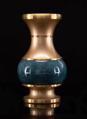 纯铜佛具用品大全佛前供具供佛杯供水杯香炉香筒花瓶供盘供灯套装