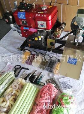供应四缸静音杂粮膨化机汽油玉米月牙弯膨化机休闲食品膨化机