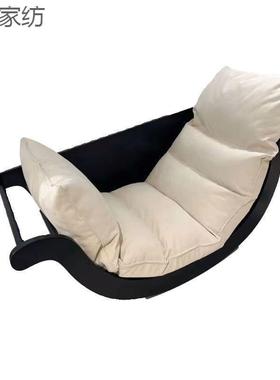 月亮船摇摇椅躺椅大人一体两用桌椅阳台出租屋懒人沙发多功能新款