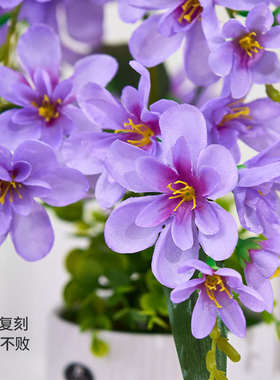 香雪兰假花仿真花摆设餐桌摆花装饰花艺摆件干花花束轻奢高档花卉