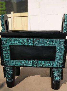 供应纯铜方鼎雕塑摆件精品九龙鼎铜雕铸铜鼎盛鼎雕塑厂家