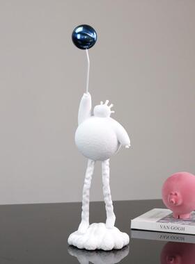 现家居软装泡泡人代塑摆件样UUO板间雕售楼处客厅玄关壁柜物酒柜