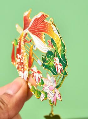 中国古典神话祥瑞神兽金属书签现货精美印刷金属镂空黄铜书签