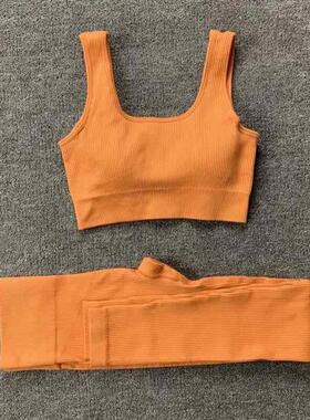 Women Seamless Yoga Set Gym Workout Clothes for Female Push