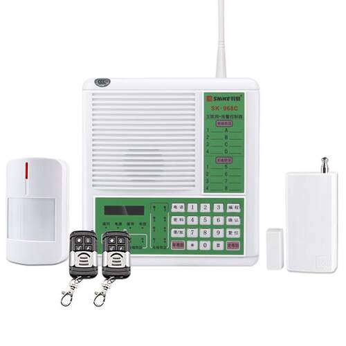 时刻SK-968C有线无线电话防盗报警器主机家用店铺门窗红外线报警 - 图3