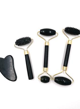 Obsidian Jade Roller Massager Gouache Scraper For Face
