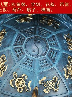 礼0645黄铜龙龟复客古国风瑞兽摆件厅玄关电视柜办公室桌面迁装饰