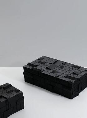 现代简约创意米售色首盒收纳装GD-H238饰盒盒样饰板房楼处衣帽间