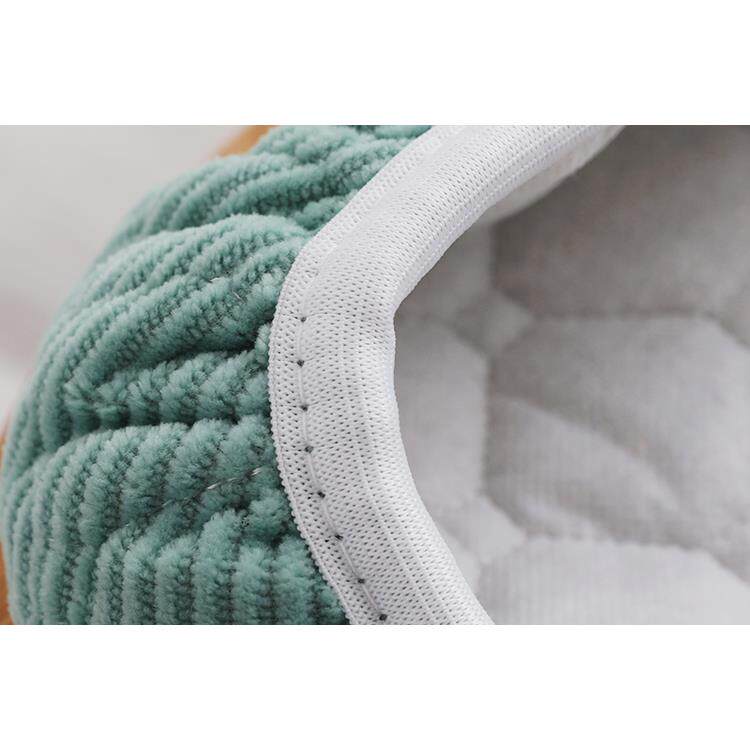 圆登櫈子套罩圆凳四季通用园圆形座套坐垫保护软饭店餐厅时尚条绒