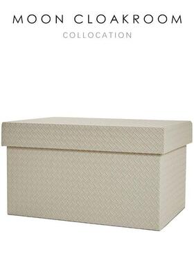 慕空间样板房间收纳箱储物盒装饰品衣帽间咖色收纳皮质盒摆件