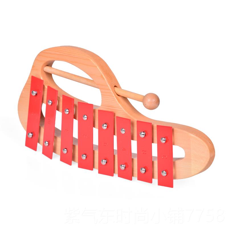 高档奥夫打击乐尔木器手提八音宝琴小琴手敲琴8音敲琴玩具宝音乐 - 图1