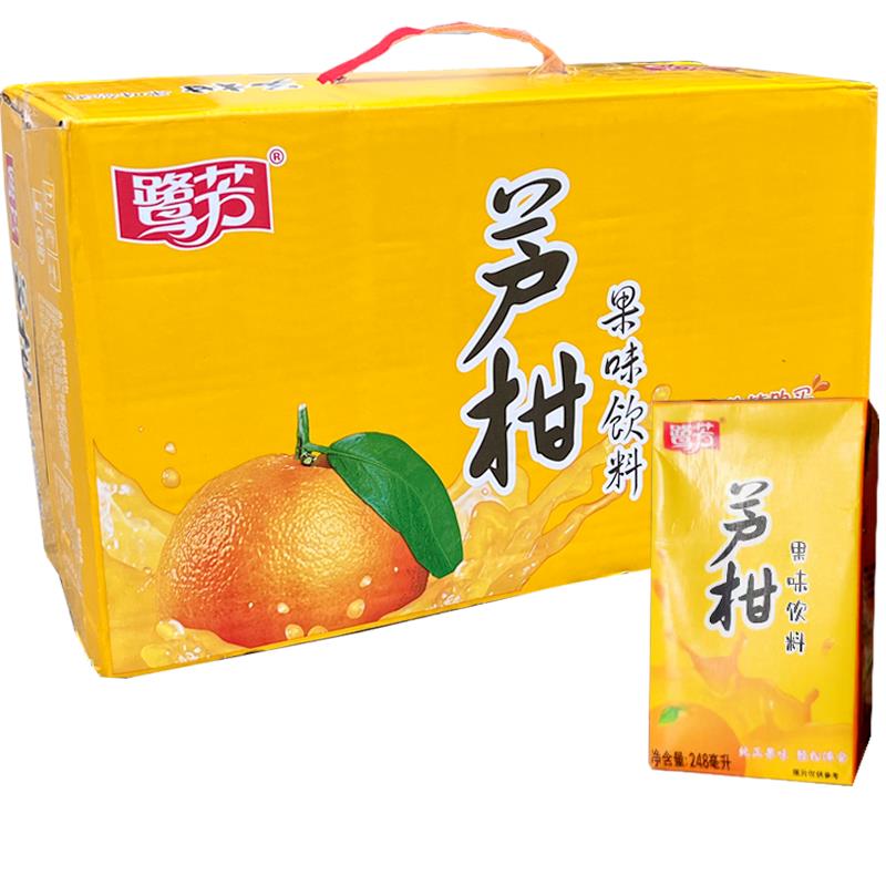 福建特产鹭芳芦柑饮料网红夏季儿时饮品纸盒装整箱24盒*248ml