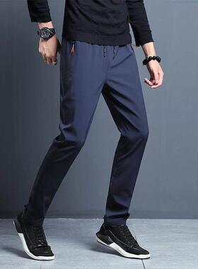 man slacks Thin trim pants Pure cotton Cloth trouser for men