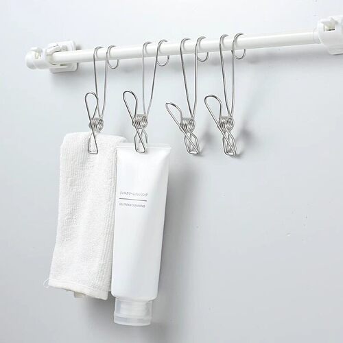 Stainless Steel Clips with Hooks for Kitchen and Bathroom To - 图0