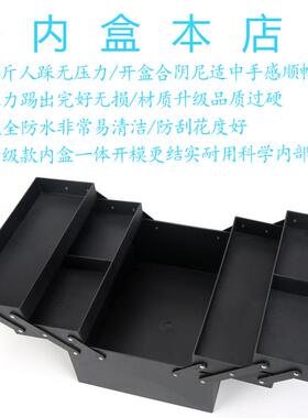 CARLANSI大号纹绣箱工具箱专业美甲箱化妆箱美睫箱黑色便携大容量