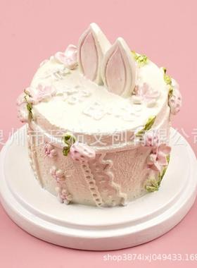 美食冰箱贴装饰生日蛋糕女神节豪华大卡食玩特色节庆蛋糕盲袋贴饰