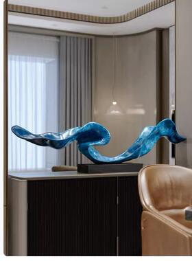 意抽象现过代艺术品雕塑台道玄关酒STS-DS-9店售楼处商业中心装创