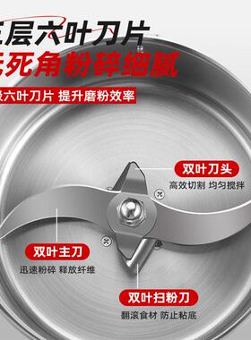 大容量多功能小型粉碎机材商用磨粉机研磨机家用电动打粉机器