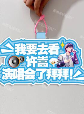 你怎么知道我要去看许嵩演唱会不织布包包挂件定制应援包包挂饰