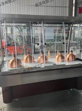 挂鸭柜烧腊烤鸭烧鹅展示柜熟食凉菜卤菜保温保鲜柜挂肉柜摆摊车