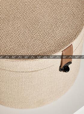 MOON慕空间样板房衣帽间收纳盒摆件收纳桶圆桶展厅装饰品摆设道具