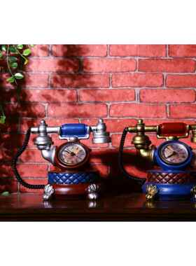 新款直销北欧风工艺品摆设创意电视柜客厅酒柜家居美式复古电话机