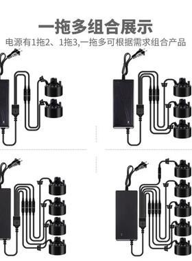 小型假山流水盆景水泵雾化一体机循环造雾器茶盘鱼缸造景喷雾专用
