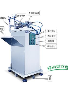 半自动立式双头灌装机牙膏洗面奶灌装机食用油定量灌装机
