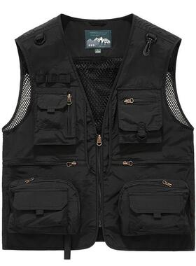 F 39647 Men's Sleeves Work Vest 户外工装马甲