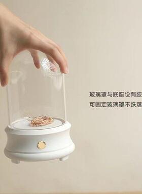 永生花玻璃罩蓝牙音响diy灯串花器花艺制品摆饰品音乐盒送礼盒