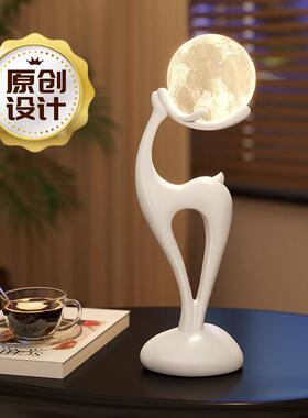 小鹿摆件旺宅BJ2346术电柜视艺高级感客厅入户玄关柜家饰居装品乔