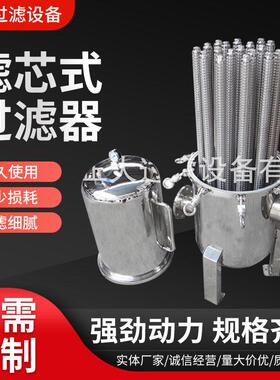 加工工业不锈钢滤芯式过滤器不锈钢精密过滤器316L不锈钢过滤器