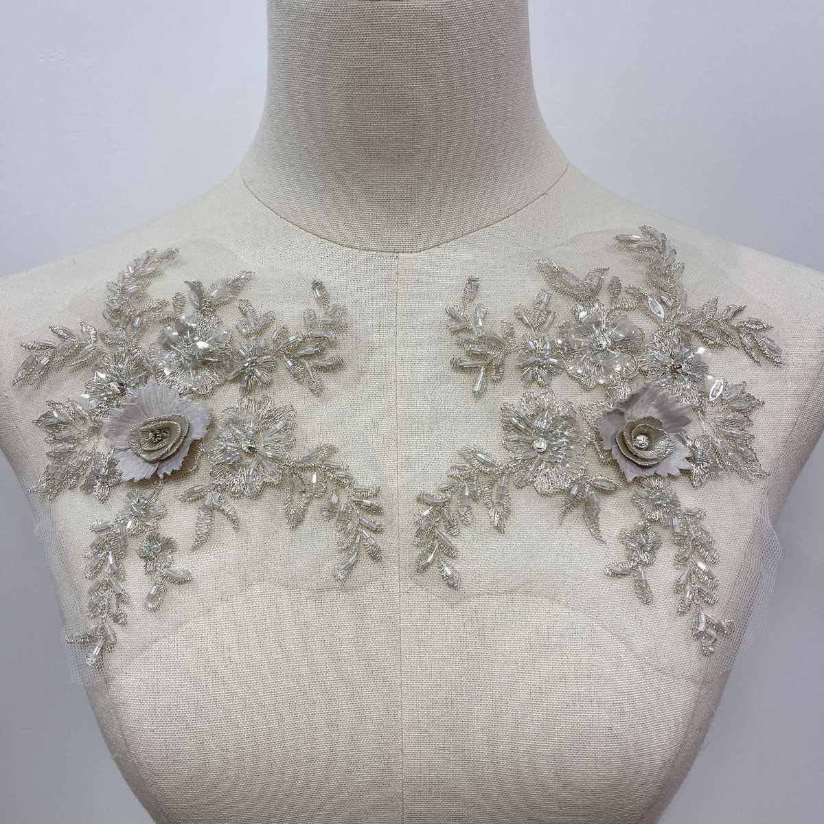 彩色刺绣立体花朵 晚礼服舞蹈服舞台服装蕾丝花贴手缝珠子贴花,淘宝优惠券,粉丝福利购,淘宝优惠卷