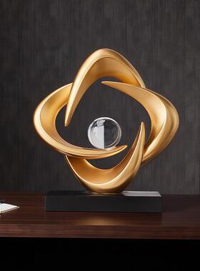 八方来财客厅招财摆件轻奢高档酒柜电视柜办公室高级感家居装饰品