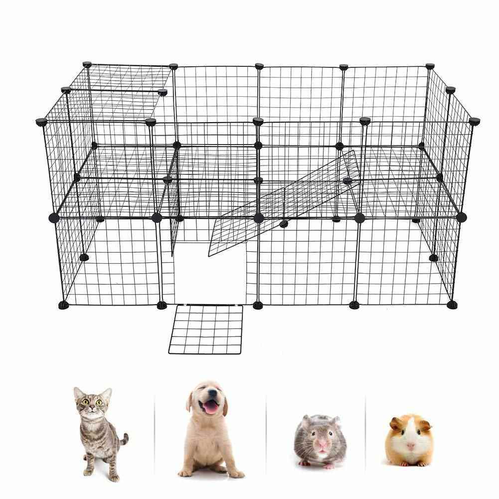 热卖宠物围栏组合铁网栅栏杆小宠中型犬泰迪法斗猫笼子狗窝,淘宝优惠券,粉丝福利购,淘宝优惠卷