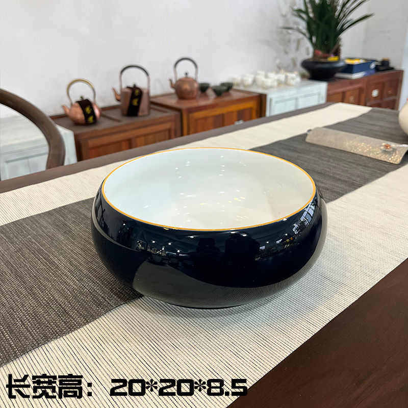 家废笔洗茶碗用水水缸陶瓷特大号茶渣功夫茶具配件捡漏盂茶洗,淘宝优惠券,粉丝福利购,淘宝优惠卷