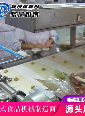 厂家生产 大型商用春卷生产线 春卷皮机器 全自动春卷加工流水线