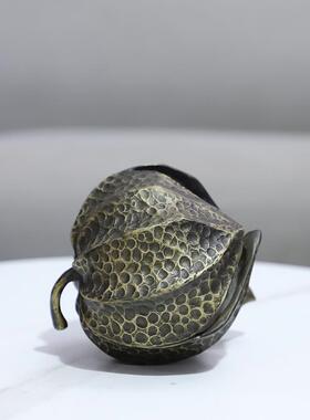 现代极简几何棉花壳灯笼果造型装饰摆件玄关酒店电视柜家居装饰品