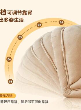 懒人沙发床可折叠双人小户型家用休闲耐用躺椅多功能出租屋宿舍床