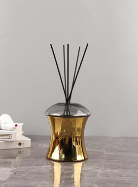 现代简约金属玻璃香薰罩香氛精油扩香器卧室客厅电视柜家居装饰品