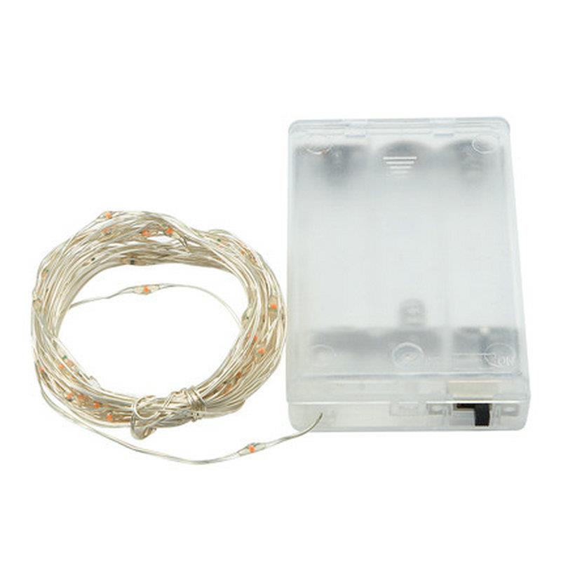 led太阳能铜线灯串花园庭院露营氛围灯花束圣诞节装饰灯小彩灯 - 图3