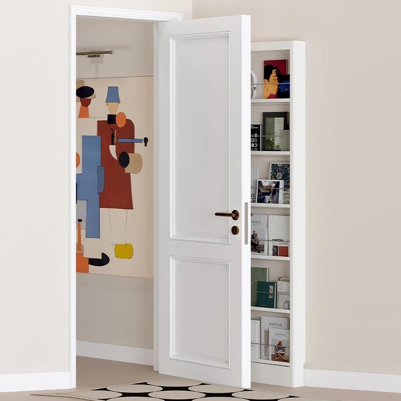 Steel door back hole plate storage rack floor-to-ceiling wall bookshelf door hanging clothes rack living room 8cm gap storage layer