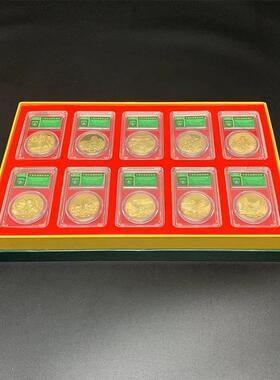 千章里江山图金币银币念币纪念套XY-03215保装摆件新媒体银纪行险