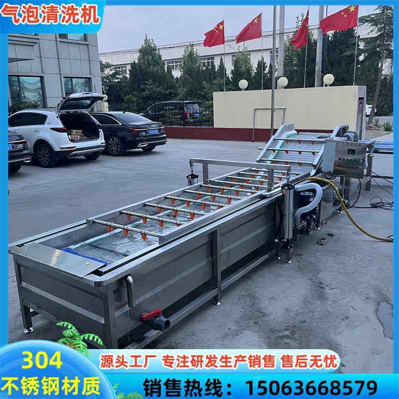 商用果蔬气泡清洗机厂家包装袋去油污净菜加工流水线洗菜机洗果机,淘宝优惠券,粉丝福利购,淘宝优惠卷