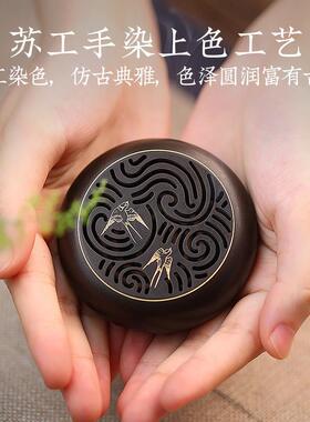 铜仿古香炉家盼春归香用沉香檀香熏香炉内线盘香茶席香薰炉摆件纯